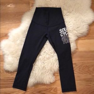 lululemon wunder under crop hi rise midnight navy